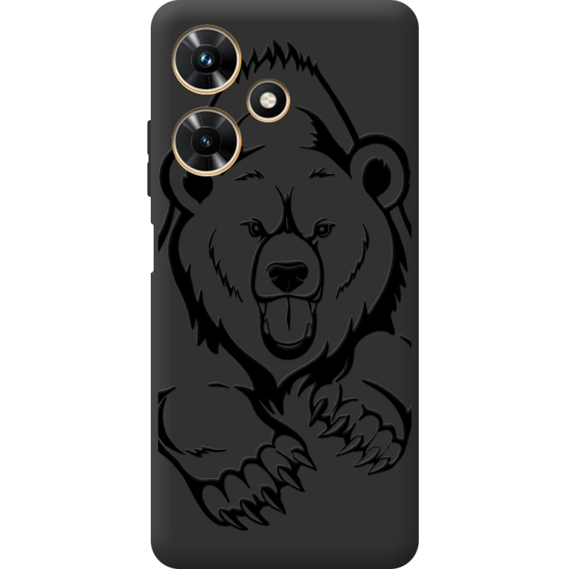 Черный чехол BoxFace Infinix Hot 30i Grizzly Bear