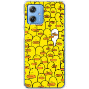 Чехол BoxFace Motorola G54 Power Yellow Ducklings