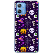 Чехол BoxFace Motorola G54 Power Halloween Purple Mood