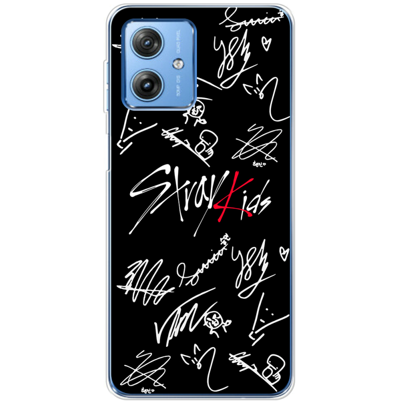 Чехол BoxFace Motorola G54 Power Stray Kids автограф