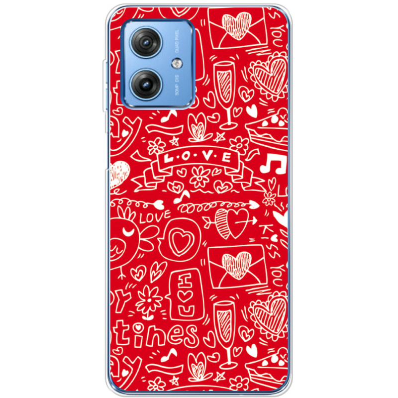 Чехол BoxFace Motorola G54 Power Happy Valentines