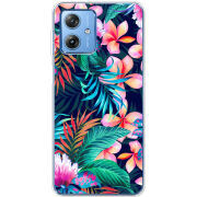 Чехол BoxFace Motorola G54 Power flowers in the tropics