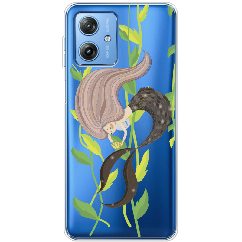 Прозрачный чехол BoxFace Motorola G54 Power Cute Mermaid