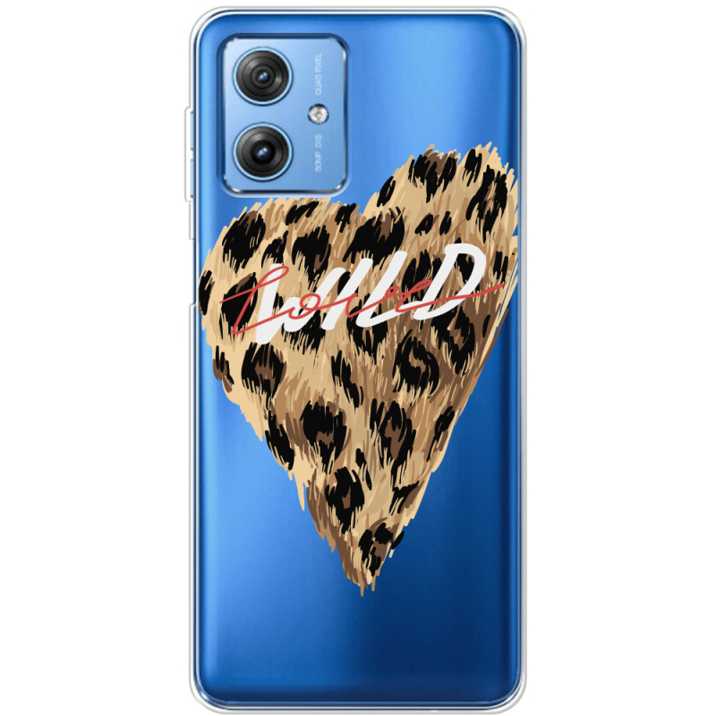 Прозрачный чехол BoxFace Motorola G54 Power Wild Love