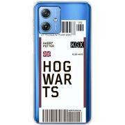 Прозрачный чехол BoxFace Motorola G54 Power Ticket Hogwarts