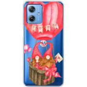 Прозрачный чехол BoxFace Motorola G54 Power Valentine Dwarfs