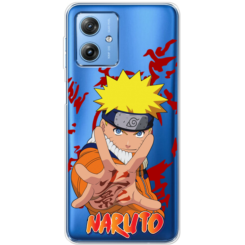 Прозрачный чехол BoxFace Motorola G54 Power Naruto