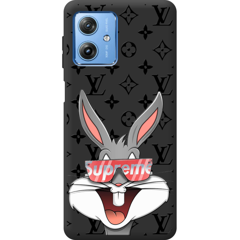 Черный чехол BoxFace Motorola G54 Power looney bunny