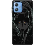 Черный чехол BoxFace Motorola G54 Power Wolf