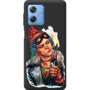 Черный чехол BoxFace Motorola G54 Power Tanker Girl