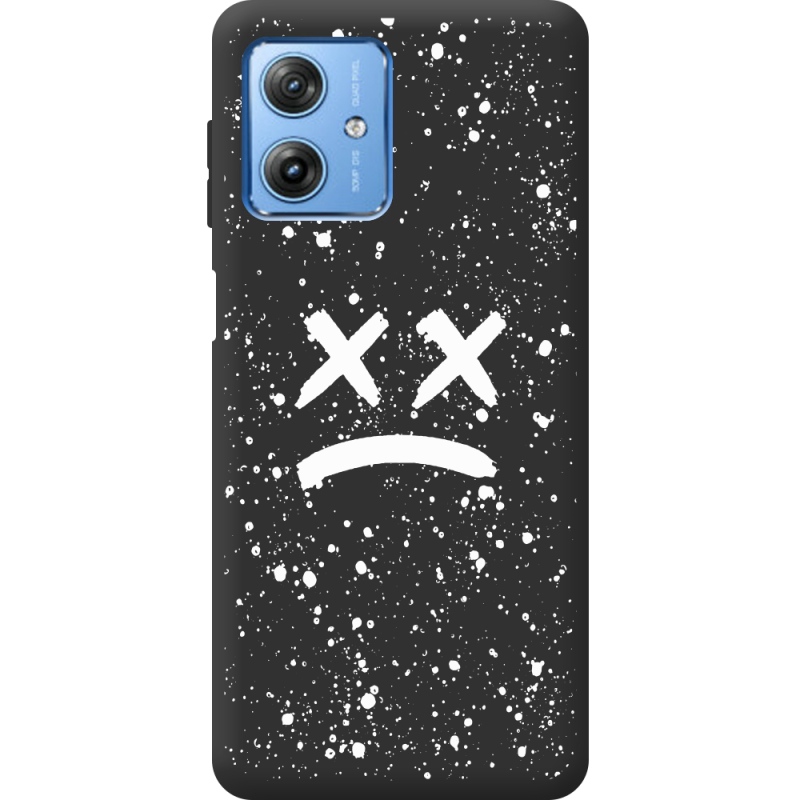 Черный чехол BoxFace Motorola G54 Power Sad Way