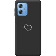 Черный чехол BoxFace Motorola G54 Power My Heart