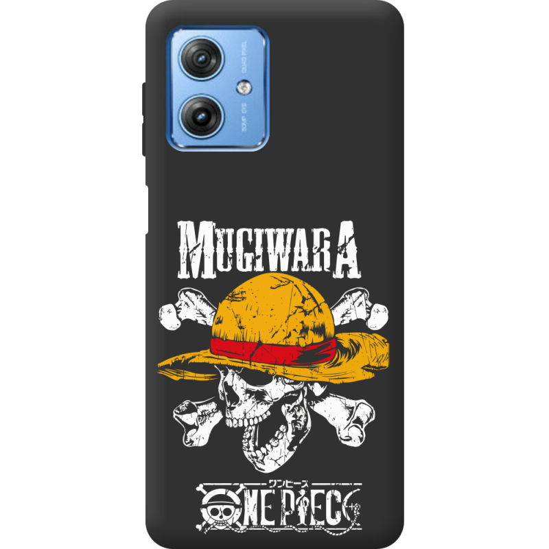 Черный чехол BoxFace Motorola G54 Power One Piece Большой куш