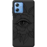 Черный чехол BoxFace Motorola G54 Power Eye