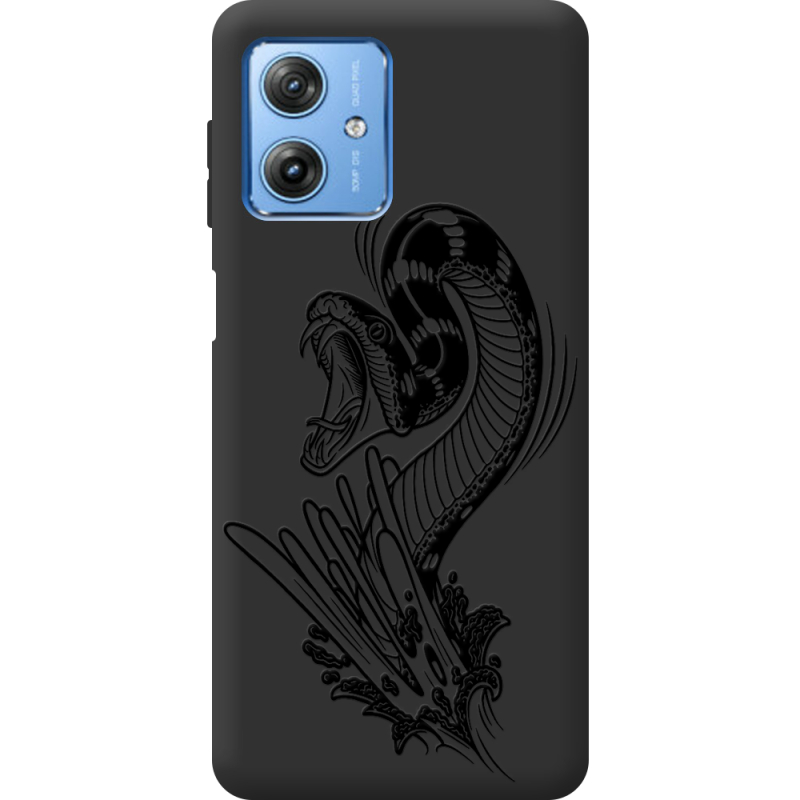 Черный чехол BoxFace Motorola G54 Power Snake