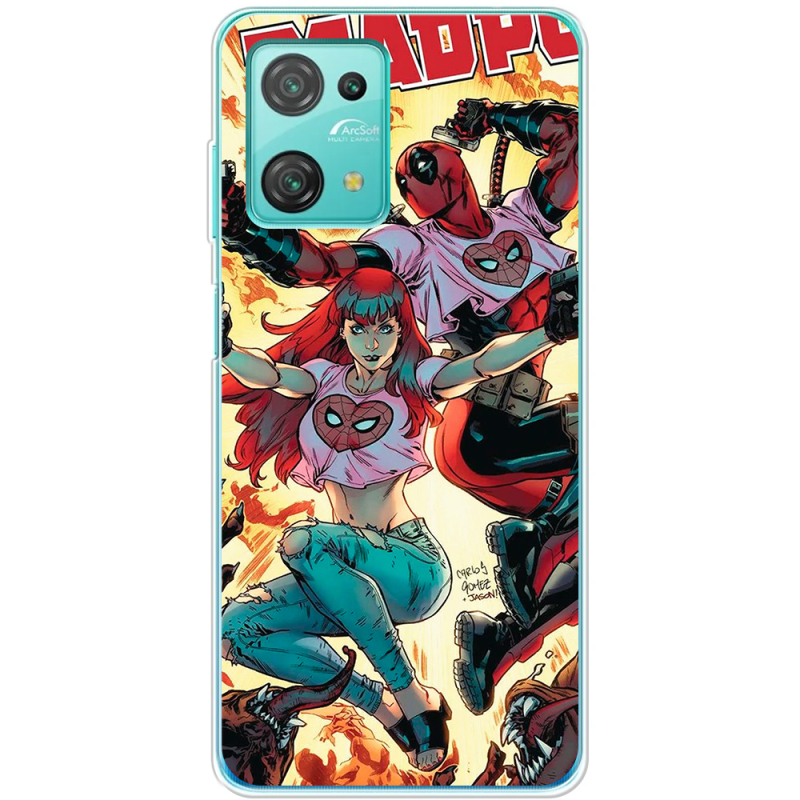 Чехол BoxFace Blackview Oscal C30 Deadpool and Mary Jane