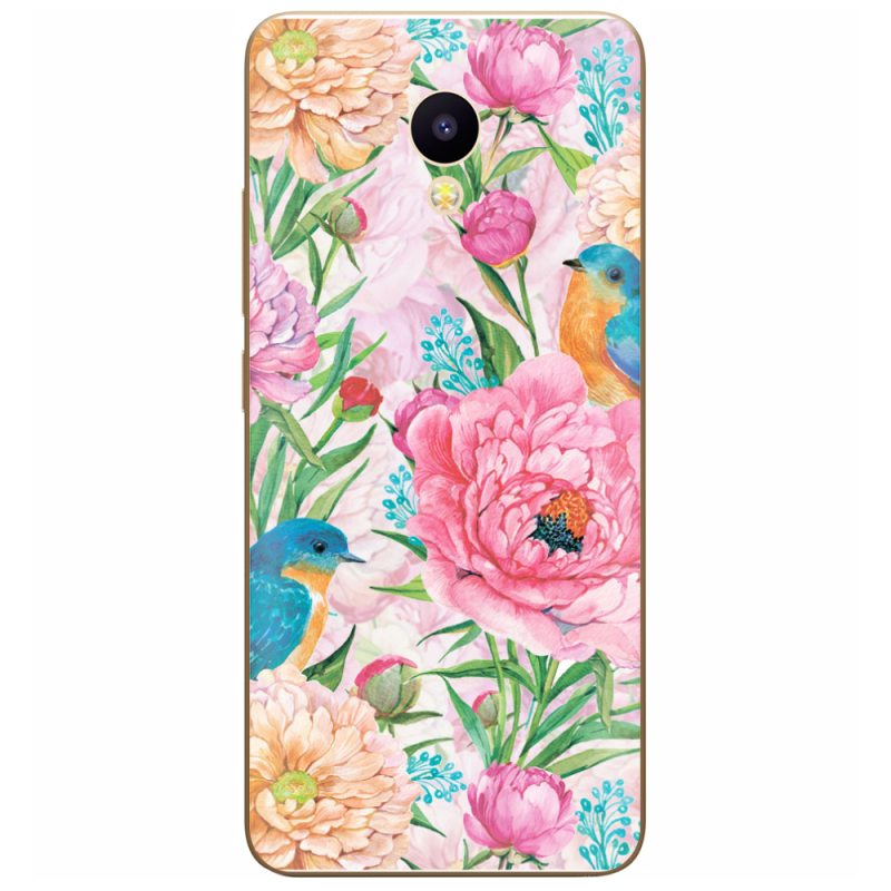 Чехол Uprint Meizu M5C Birds in Flowers