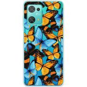 Прозрачный чехол BoxFace Blackview Oscal C30 Butterfly Morpho