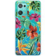 Прозрачный чехол BoxFace Blackview Oscal C30 Tropical Flowers