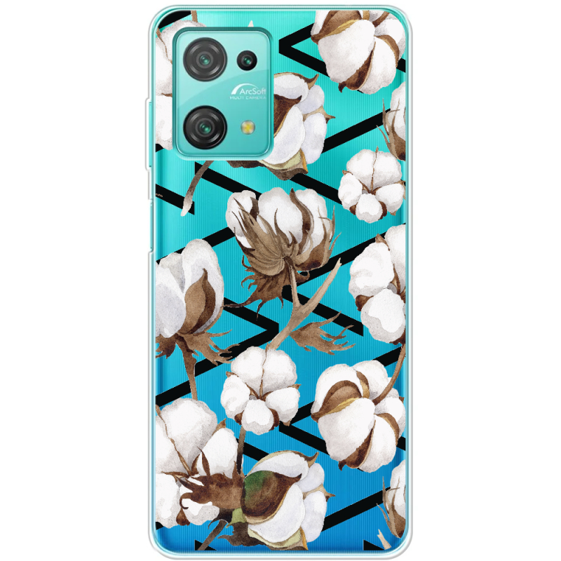 Прозрачный чехол BoxFace Blackview Oscal C30 Cotton flowers