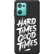 Черный чехол BoxFace Blackview Oscal C30 Hard Times Good Times