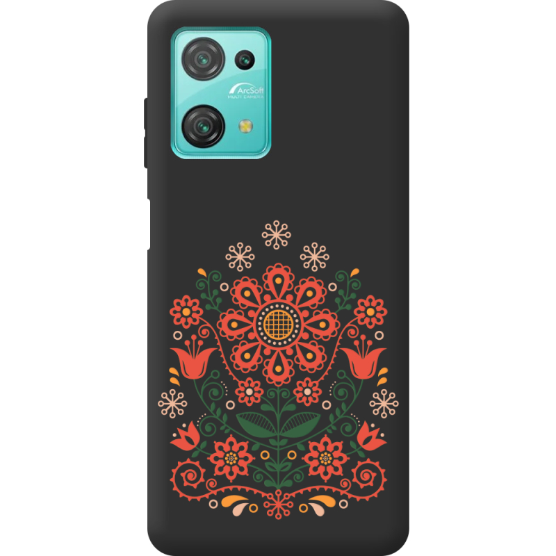 Черный чехол BoxFace Blackview Oscal C30 Ukrainian Ornament