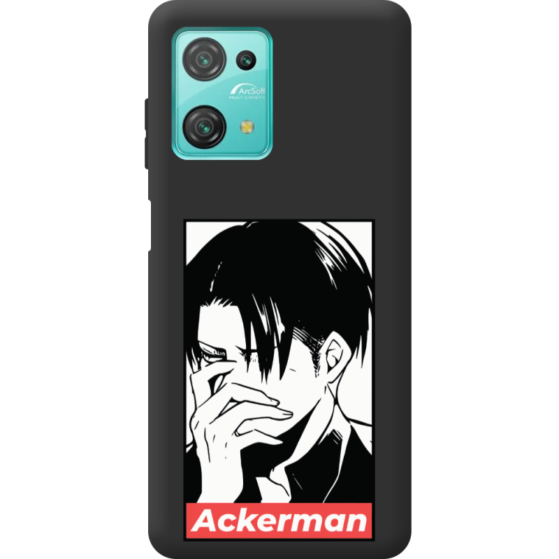 Черный чехол BoxFace Blackview Oscal C30 Attack On Titan - Ackerman