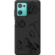 Черный чехол BoxFace Blackview Oscal C30 Mountains