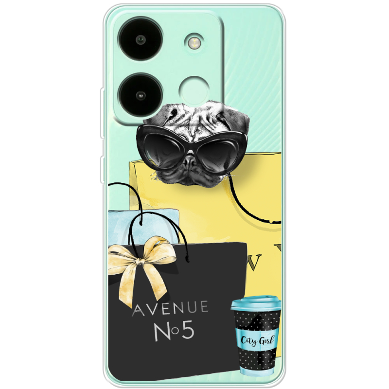 Прозрачный чехол BoxFace Infinix Smart 7 HD Fashion Pug