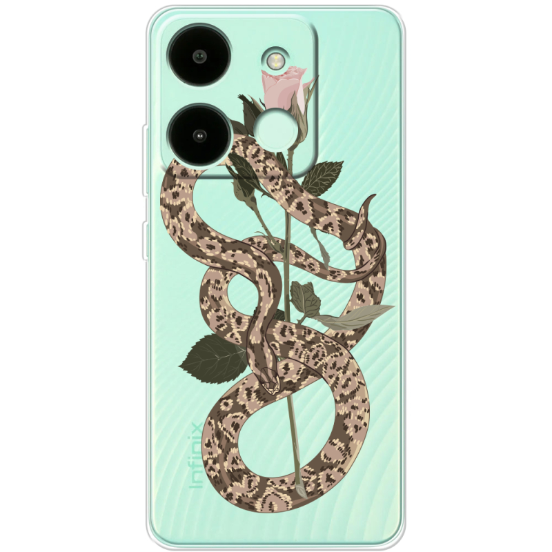 Прозрачный чехол BoxFace Infinix Smart 7 HD Glamor Snake