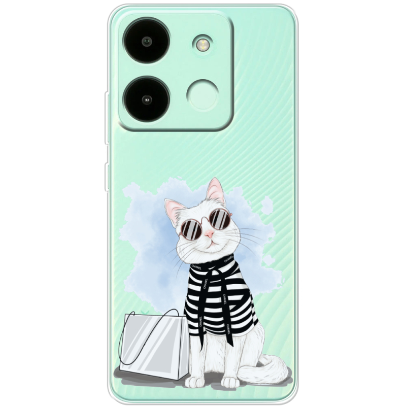 Прозрачный чехол BoxFace Infinix Smart 7 HD Cat Style