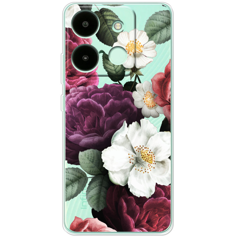 Прозрачный чехол BoxFace Infinix Smart 7 HD Floral Dark Dreams