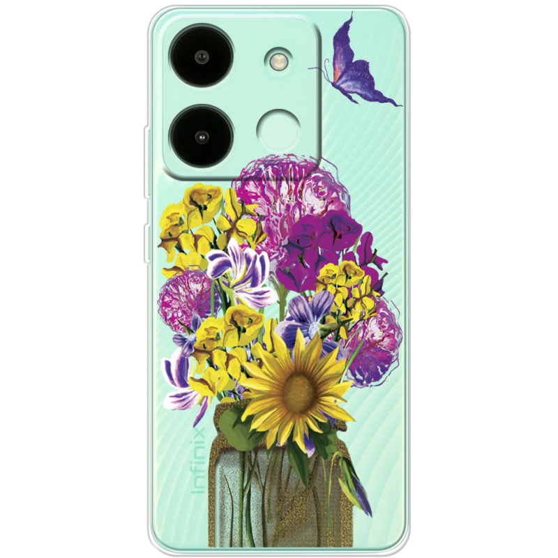 Прозрачный чехол BoxFace Infinix Smart 7 HD My Bouquet