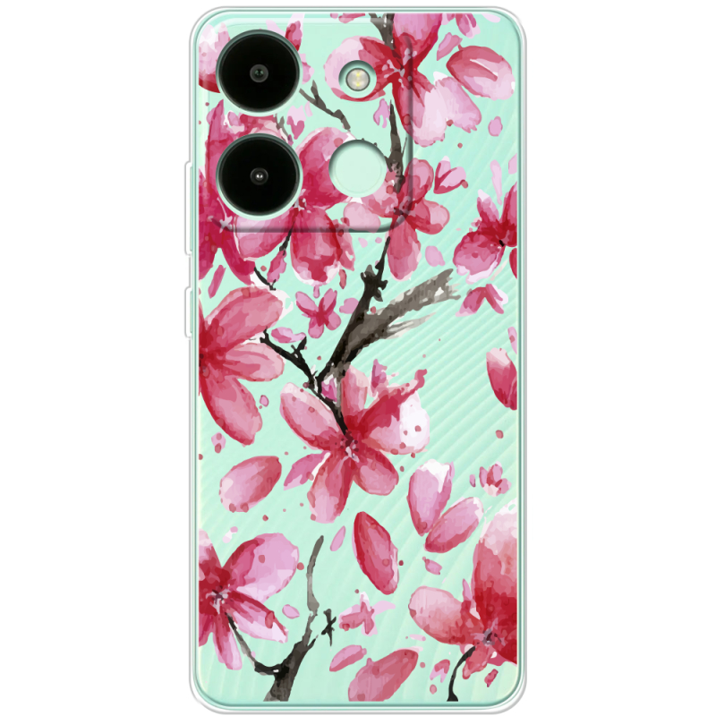 Прозрачный чехол BoxFace Infinix Smart 7 HD Pink Magnolia