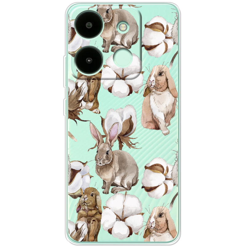 Прозрачный чехол BoxFace Infinix Smart 7 HD Cotton and Rabbits