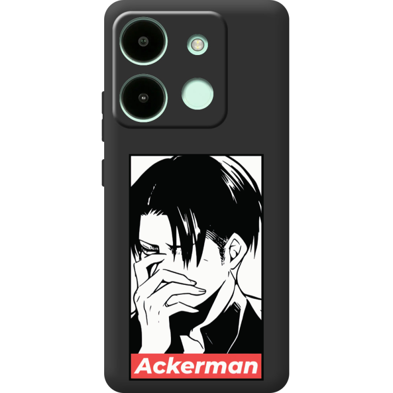 Черный чехол BoxFace Infinix Smart 7 HD Attack On Titan - Ackerman