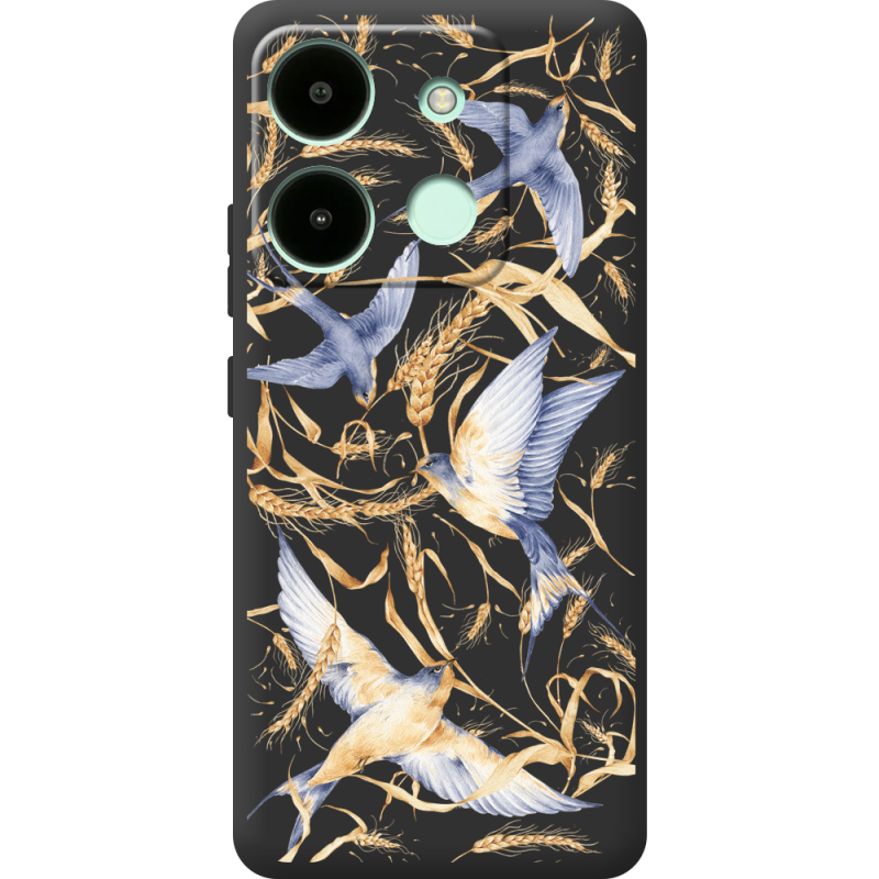 Черный чехол BoxFace Infinix Smart 7 HD Ластівки