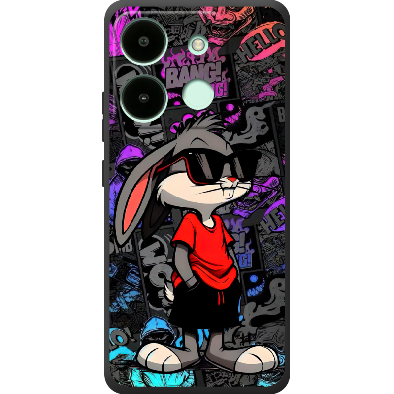 Черный чехол BoxFace Infinix Smart 7 HD Малий вухань