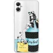 Прозрачный чехол BoxFace Samsung Galaxy A05 (A055) City Girl