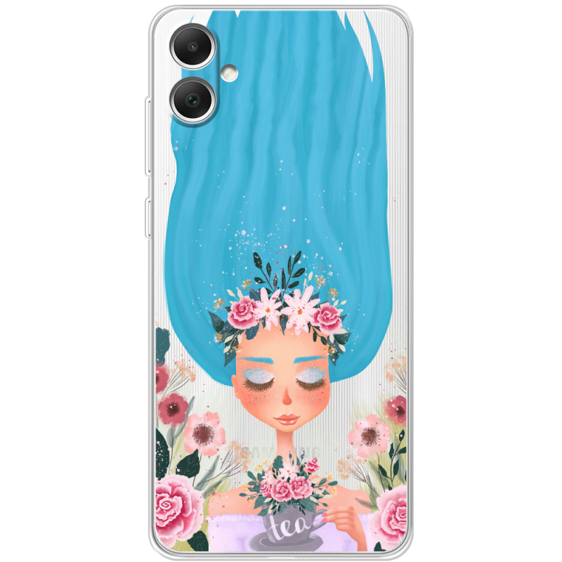 Прозрачный чехол BoxFace Samsung Galaxy A05 (A055) Blue Hair