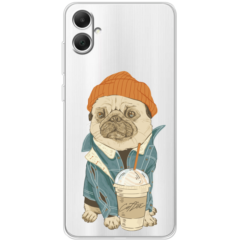 Прозрачный чехол BoxFace Samsung Galaxy A05 (A055) Dog Coffeeman