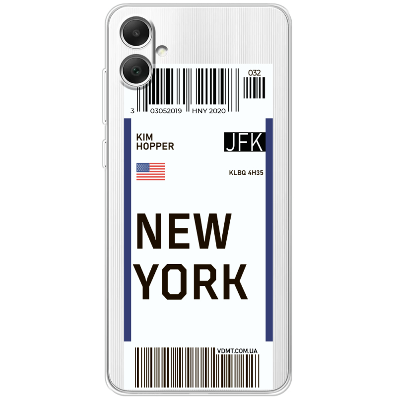 Прозрачный чехол BoxFace Samsung Galaxy A05 (A055) Ticket New York