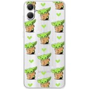 Прозрачный чехол BoxFace Samsung Galaxy A05 (A055) Pattern Baby Yoda