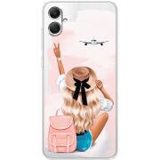 Прозрачный чехол BoxFace Samsung Galaxy A05 (A055) Travel Girl