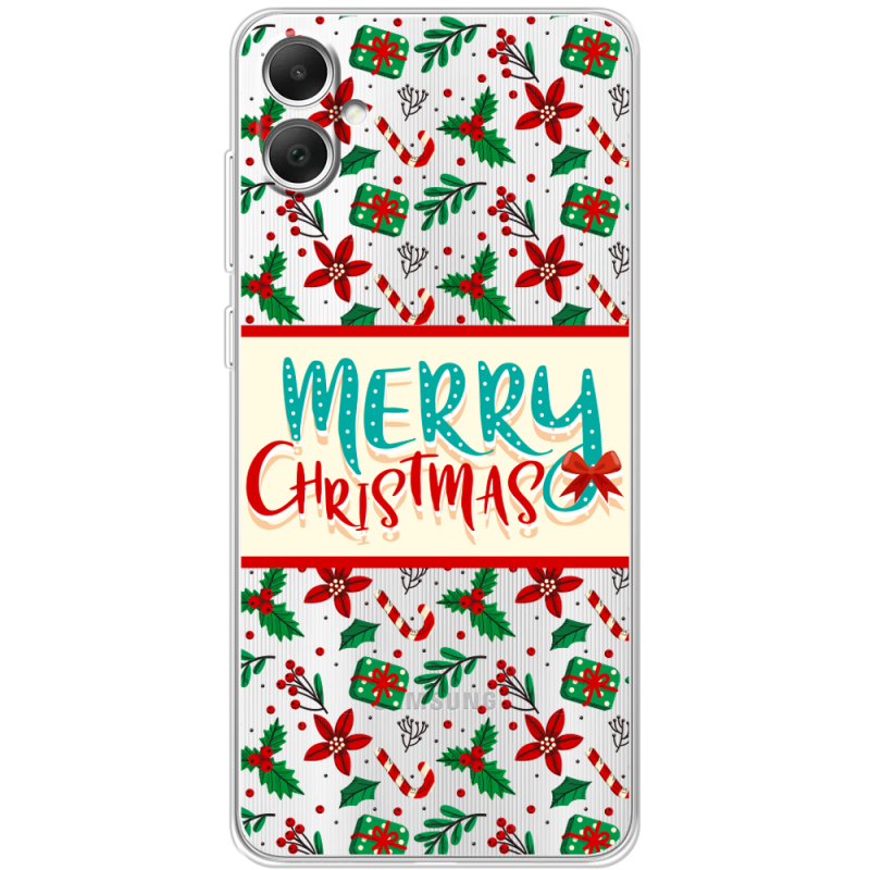 Прозрачный чехол BoxFace Samsung Galaxy A05 (A055) Vintage Christmas Pattern