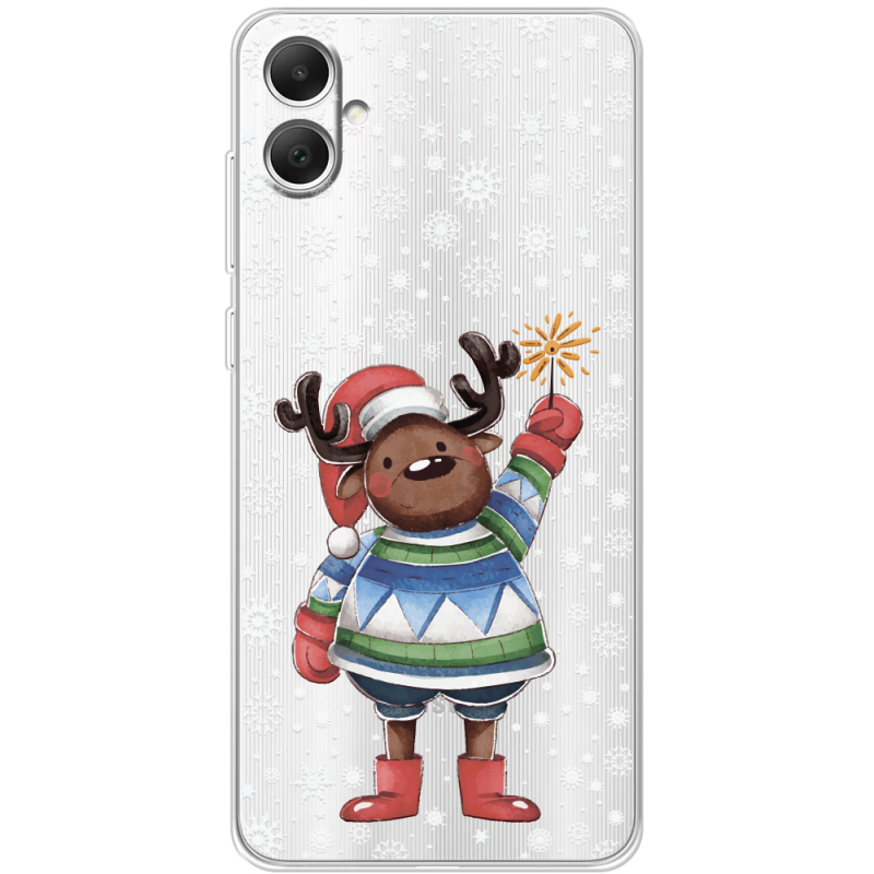Прозрачный чехол BoxFace Samsung Galaxy A05 (A055) Christmas Deer with Snow