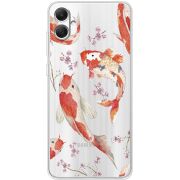 Прозрачный чехол BoxFace Samsung Galaxy A05 (A055) Japanese Koi Fish