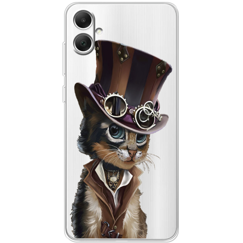 Прозрачный чехол BoxFace Samsung Galaxy A05 (A055) Steampunk Cat