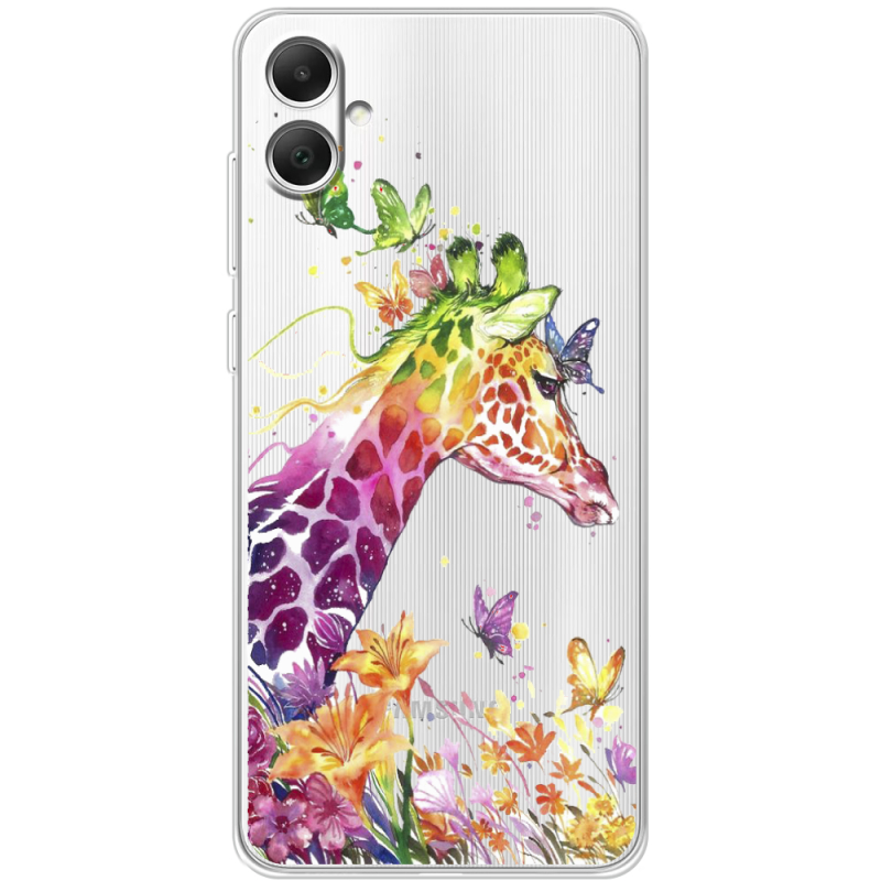 Прозрачный чехол BoxFace Samsung Galaxy A05 (A055) Colorful Giraffe