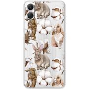 Прозрачный чехол BoxFace Samsung Galaxy A05 (A055) Cotton and Rabbits